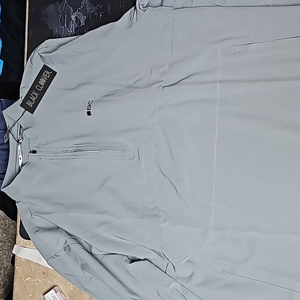 Black Clover thin Quarter Zip Jacket NEW with tags!